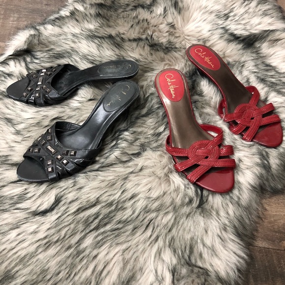 Cole Haan open toe kitty heels size 9 - Picture 1 of 8